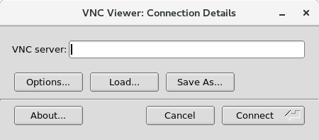 tigervnc viewer connection window