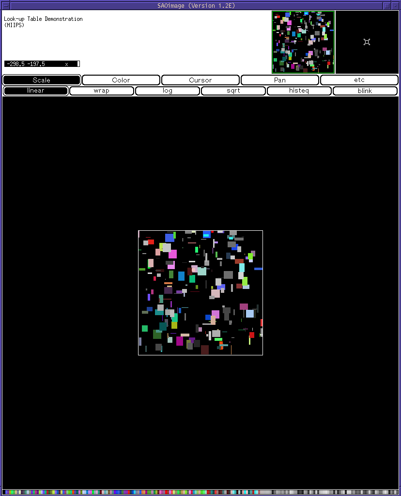 Writing Colored Rectangles with Enhanced SAOimage